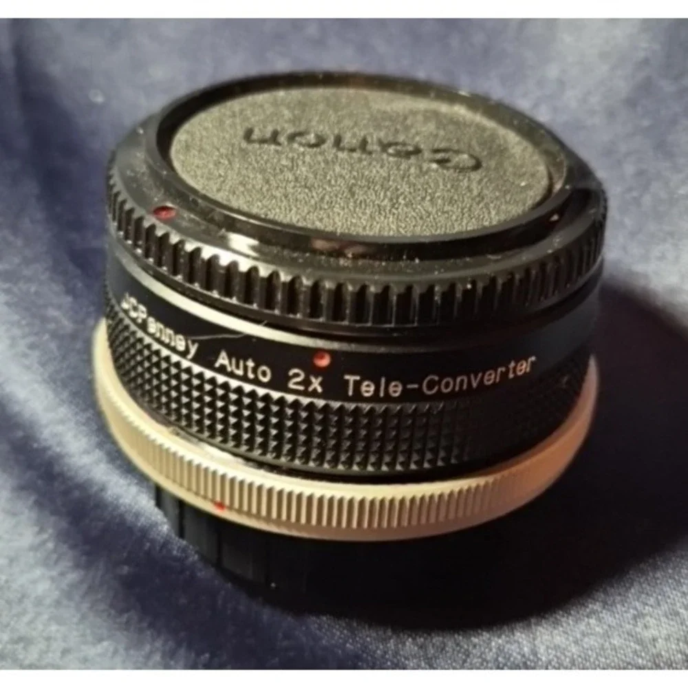 JCPenny Auto 2x Tele Converter Lens Extender Canon FD Mount‎ Cameras #35047